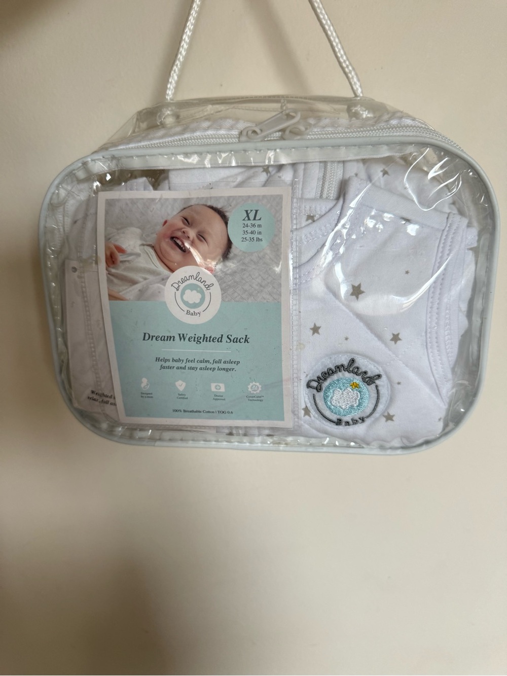 Dreamland Baby Dream Weighted Sleep Sack .6 TOG 24-36 Months XL